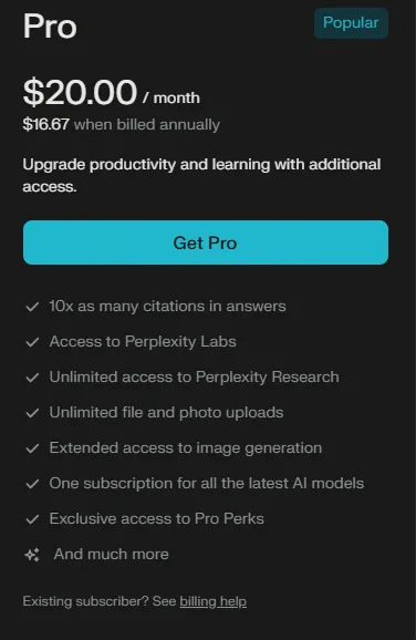 Perplexity PRO