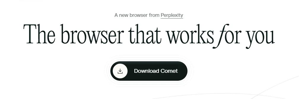 באנר Download comet