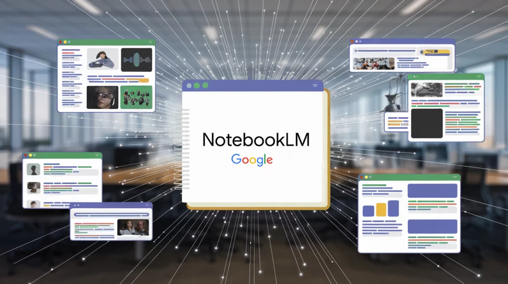 תמונה של notebook LM