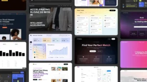 צילום מסך של אפליקציות שנוצרו על ידי lovable.dev