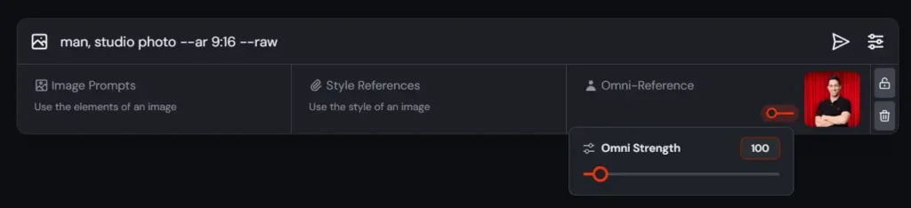 יצירת דמות עקבית עם פיצר Omni