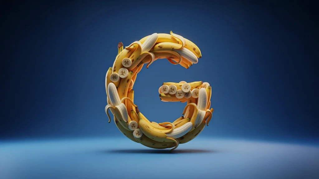 האות G עשויה מבננות