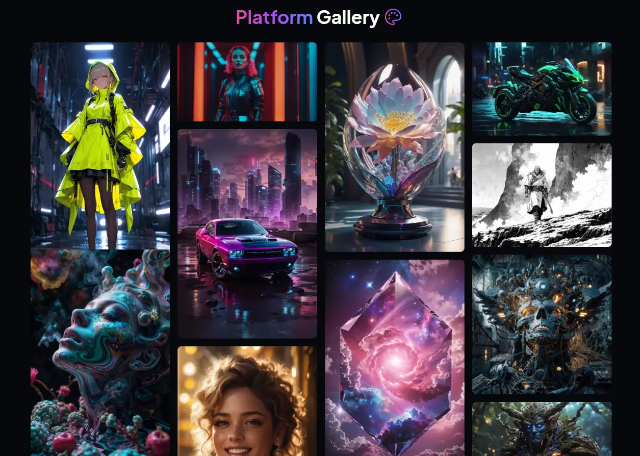 גלריית יצירת של leonardo ai