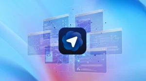 לוגו אטלס על רקע של דפדפני אינטרנט