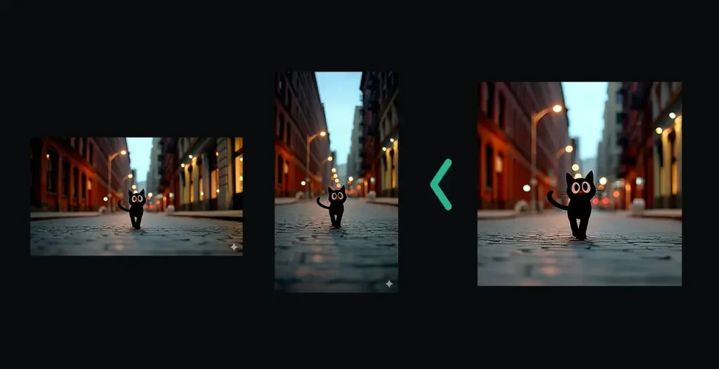 דוגמאות לעריכות שנוצרו במודל ננו בננה 2. שינוי יחס מסך