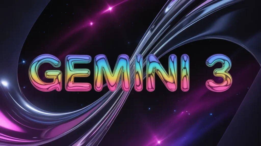 GEMINI 3 כתוב במרכז התמונה