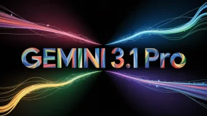 באנר שיש כותרת במרכז הבאנר שכתוב בכותרת Gemini 3.1 pro